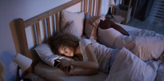 Hard time sleeping in modern times